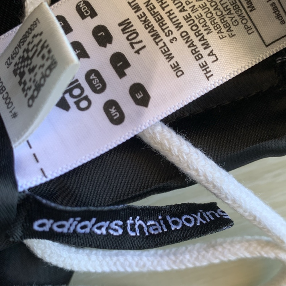 Burner Vintage Adidas Thai Boxing 2018 Burner Fringe Shorts. Black. Size 170 M. - Picture 11 of 16